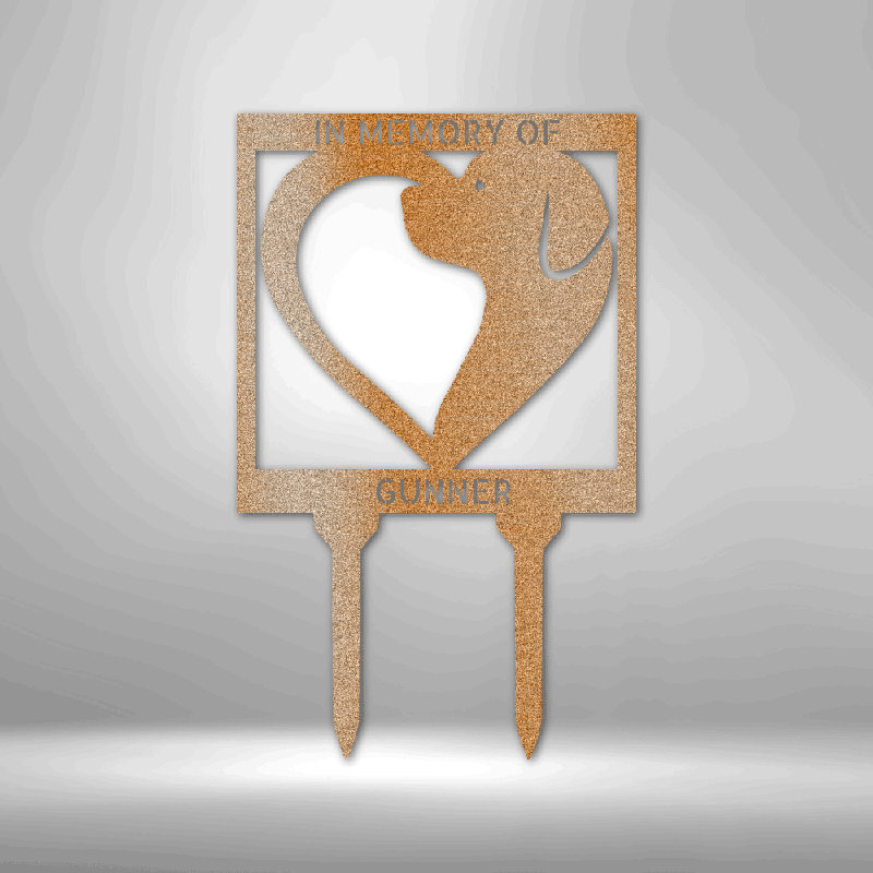 Décoration murale en acier personnalisée, H 14,25 po x l 14,5 po x P 0,5 po, Cuivre, Oui