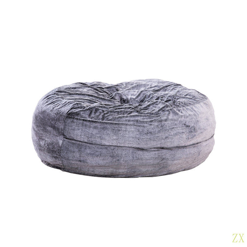 Fauteuil à billes classique en fausse fourrure à mémoire de forme de 5 pi, fauteuil de salon doux et confortable