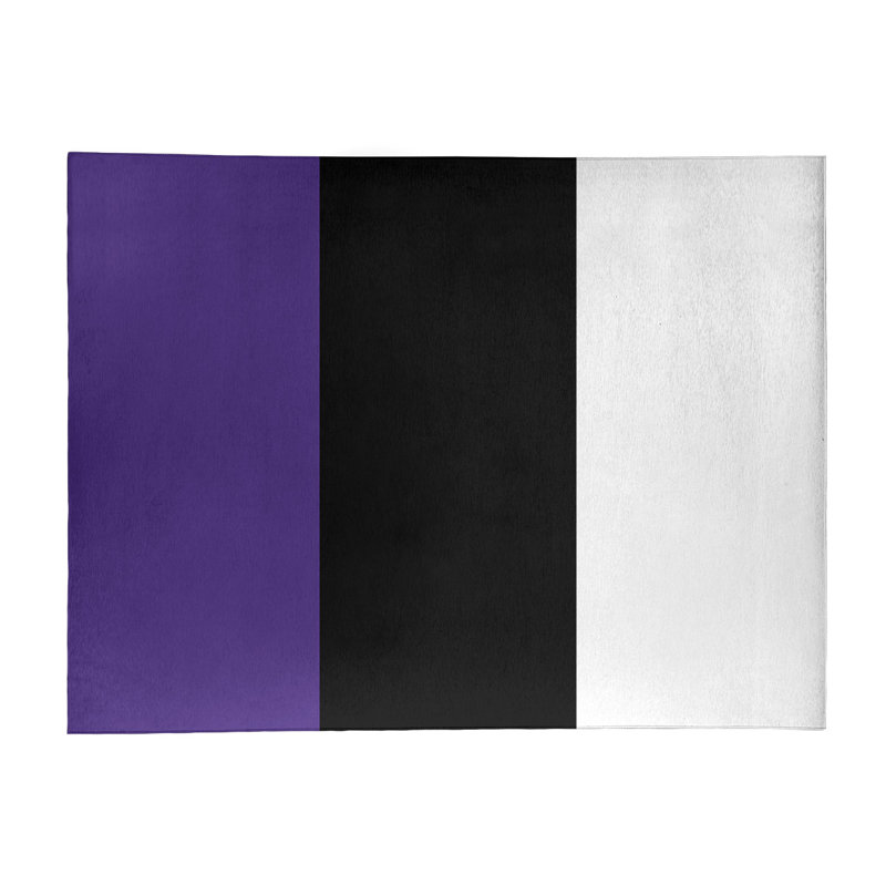 Tapis mauve/noir, Rectangle 5 pi x 7 pi