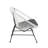 61.25'' Wide U-Shaped Wicker Loveseat with Cushions-417031049