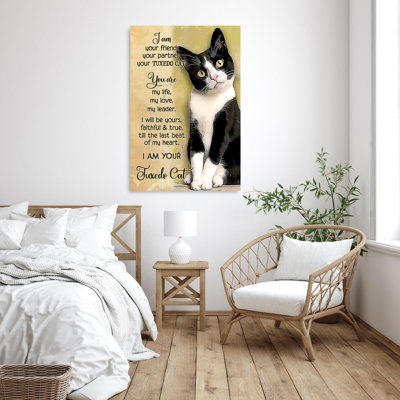 Impression sur toile Elishia I Am Your Tuxedo Cat 1 sur toile
