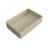 19.68" Concrete Vessel Rectangular Bathroom Sink, Beige & Grey, Matte, Above-Counter
