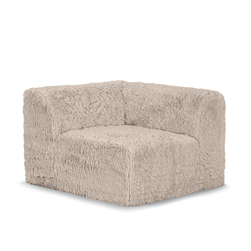 Chaise de coin Cathryn, Taupe