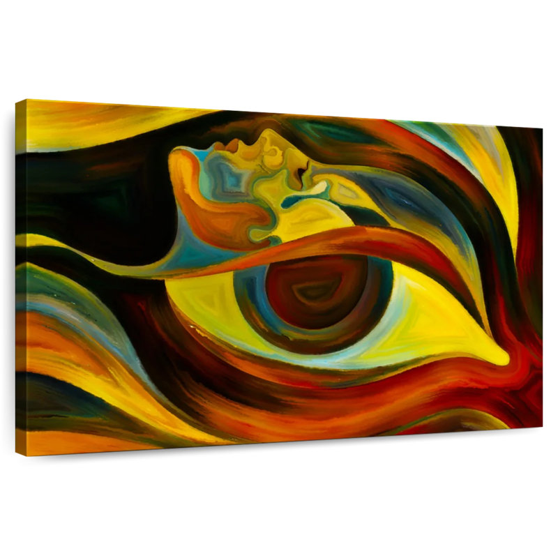Alcaraz Human Faces Abstract, 20'' H x 30'' W