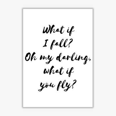 What If I Fall? - Print