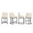 26" H Upholstered Counter Stool with Metal Frame-386895940-386895941