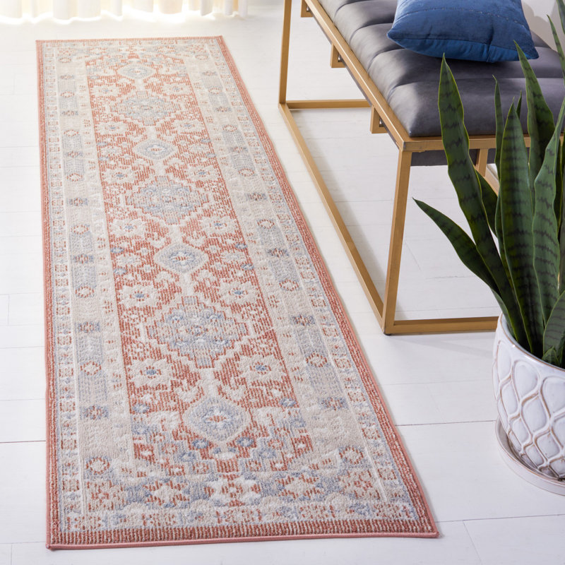 Tapis oriental lavable à la machine Blair, Tapis de couloir 2 pi 2 po x 8 pi