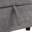 Convertible en L avec poches latérales, porte-gobelets, hublots, gris, rangement pratique, revêtement en chenille, gris pour le décor du salon-461101546