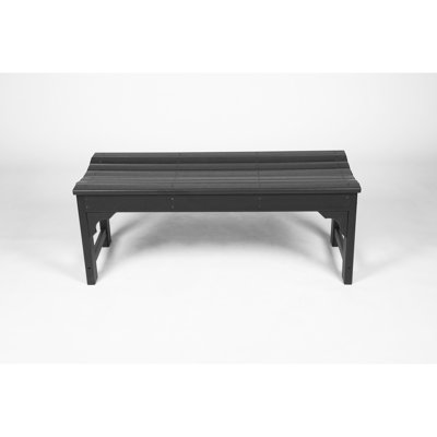 Bench In Black - Weather , 500Lbs Capacity, For Outdoor Seating Balcony All Weather, Black, Materials