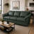 Ramdev Top Grain Leather Sofa with Cushioned Back and Pillow Top Arm-124301330-35667469