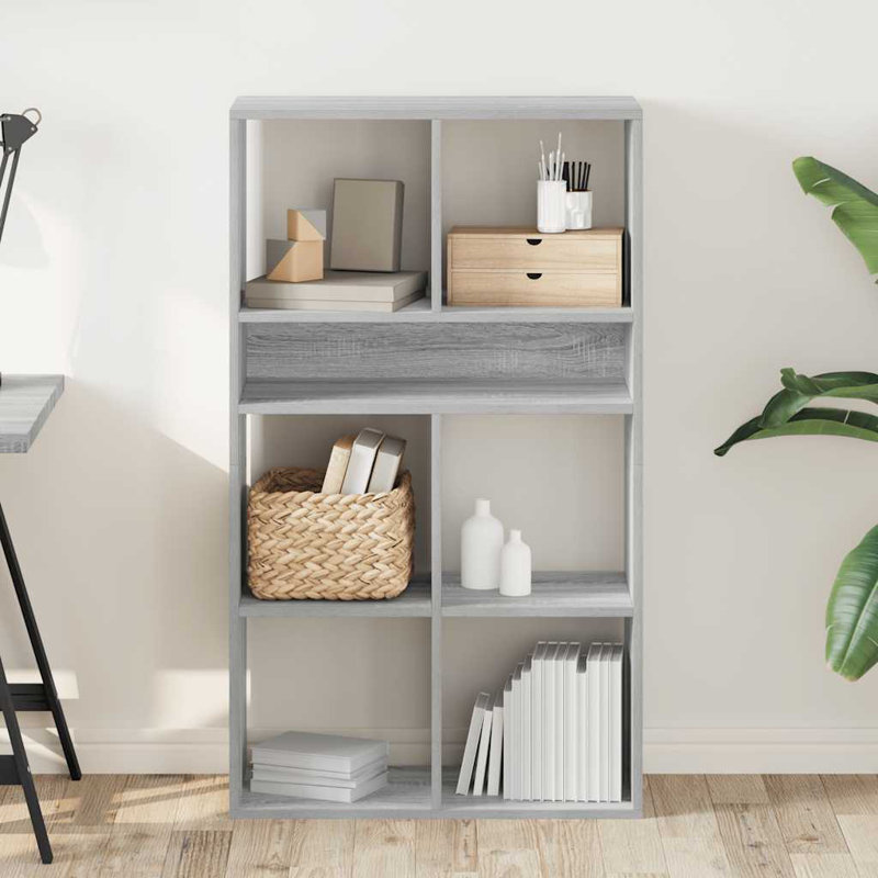 Armoire à livres vidaXL, H 44,1 po x l 26 po x P 12,2 po, Gris Sonoma