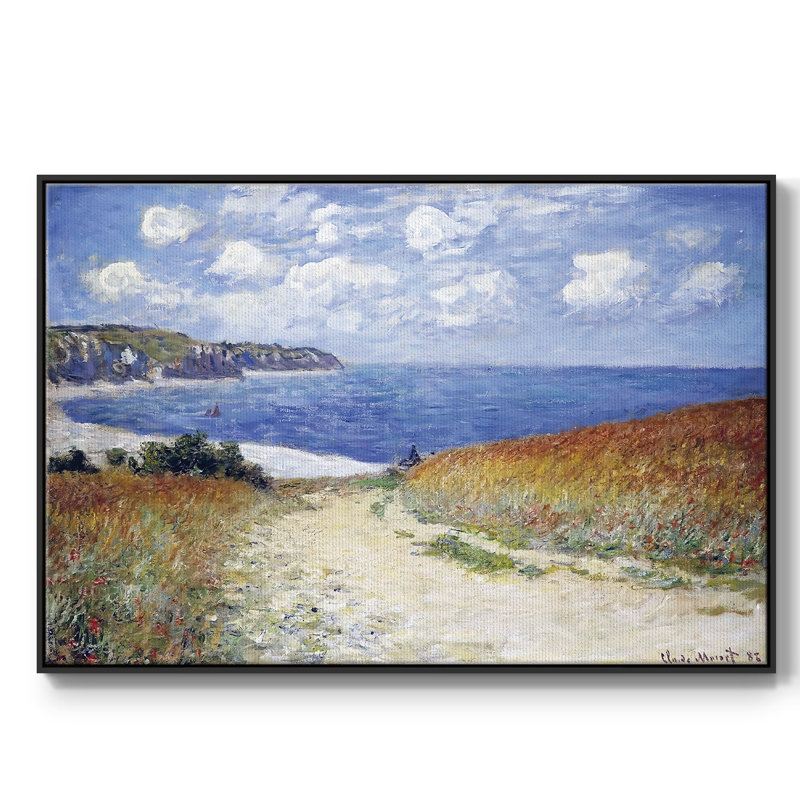 Le passage de la mer près de Pourville, 1882, Noir, H 25 po x l 37 po x P 2 po