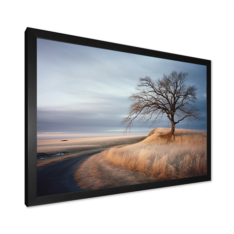 Prayies Winter Scenery Winter Charm - impressions sur toile Prairies, Cadre simple noir, H 30 po x l 40 po x P 1,5 po