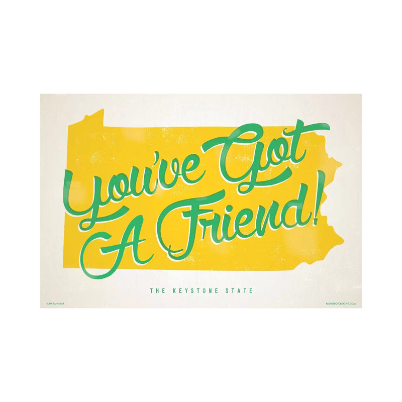 Pennsylvania You've Got A Friend by Jim Zahniser - Print on Canvas, 66.04cm H x 101.6cm W x 3.81cm D, Wrapped Canvas
