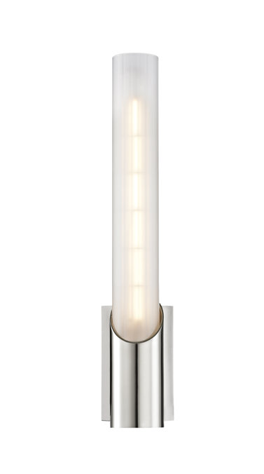 Pylon 1 Light Wall Sconce, Polished Nickel