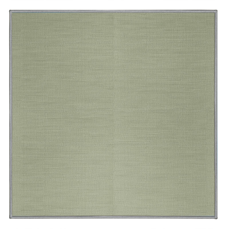 Machine Washable Solid Brown Area Rug, Square 4'