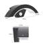 Matte Black Integrated LED Outdoor Bulkhead Light with Dusk to Dawn