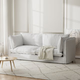 Caroletta 80'' Upholstered Down Slipcovered Sofa For Living Room, Couches with Solid Wood Frame