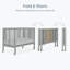 Lit de bébé portatif convertible 2-en-1-1549704025