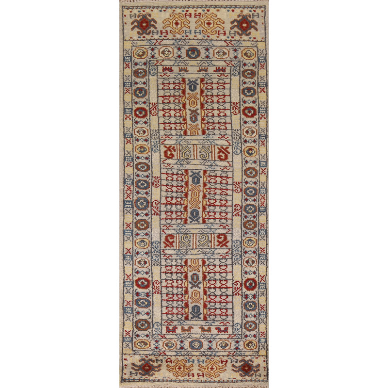 Tapis de couloir oriental géométrique 3x8