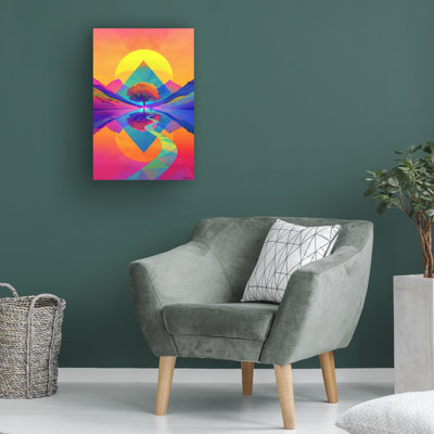 Momart Psychedelic Geometric Nature 4 Canvas Art