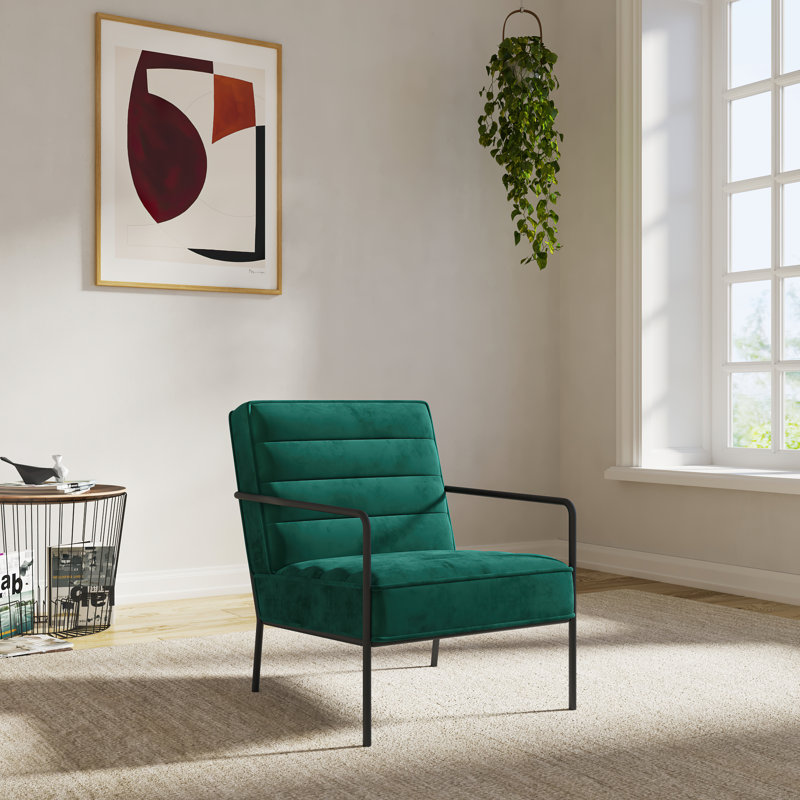 Ryker Upholstered Armchair, Green