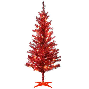 36'' Mardi Gras Tinsel Tree Christmas Holiday Tree 3FT Table-Top XMASS Decor