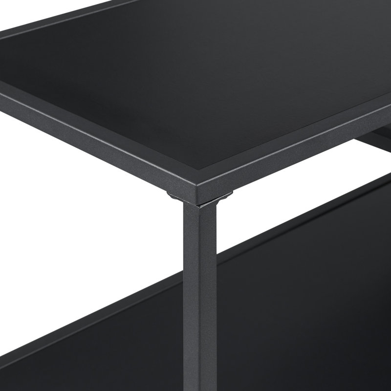 Aezaz 34cm Console Table, Solid Black, Solid Black