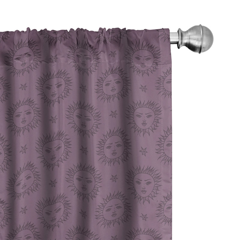 Sun Semi-Sheer Rod Pocket Sliding Panel, 28" x 84"