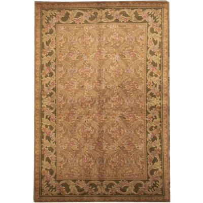 Hand-Knotted High-Quality Beige Area Rug