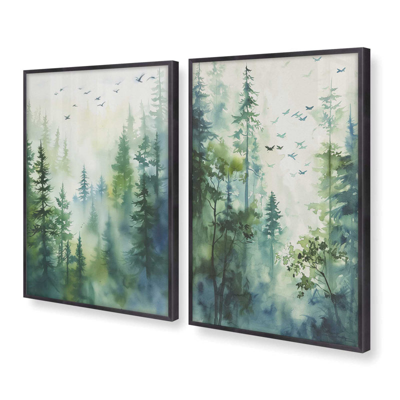 «Serene Forest In Flight», Zinc patiné, H 15,25 po x l 12,25 po