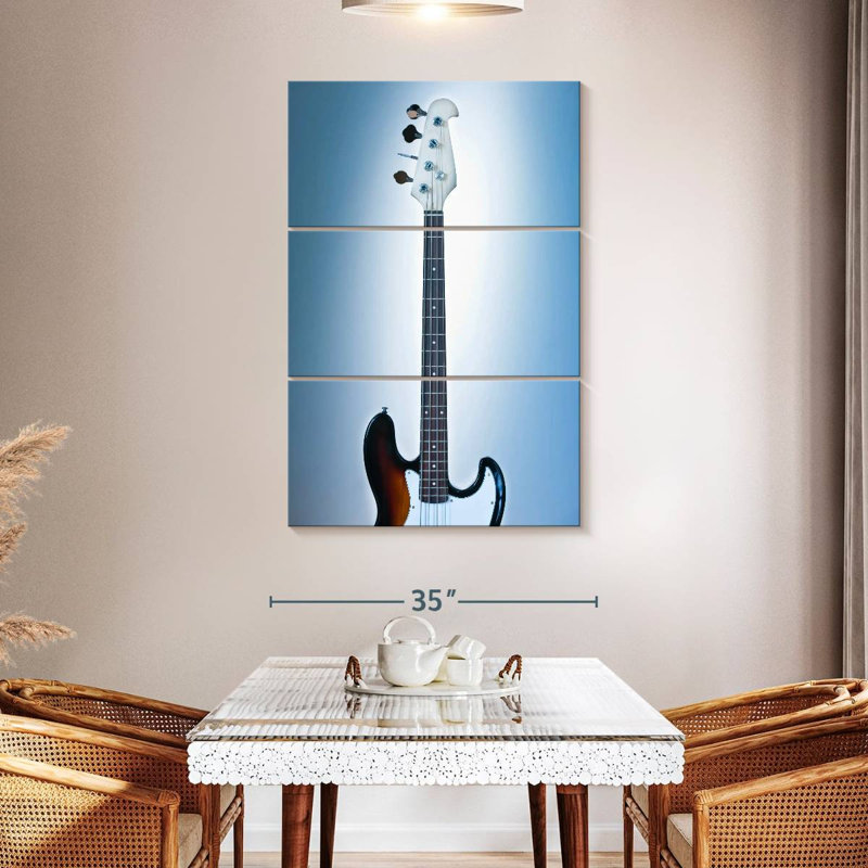 Abarca Cool Bass Guitar, 50" H x 32" W
