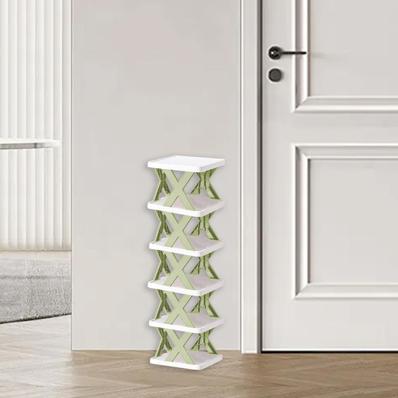 Petite tablette multi-couches en plastique, Green, 31.5"H x  9.45"W x  10.2"D