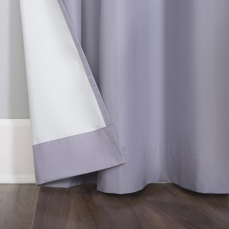 Bright Vibes 100% Blackout Grommet Curtain Panel, Lavender, 40" x 96"