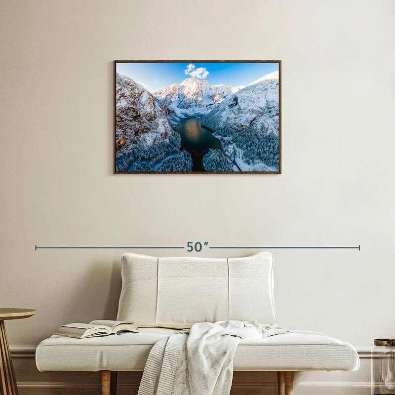 Dolomites, Cadre flottant noyer, 31 po x 21 po