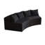 Canapé modulaire incurvé en velours Corduroy-832452913