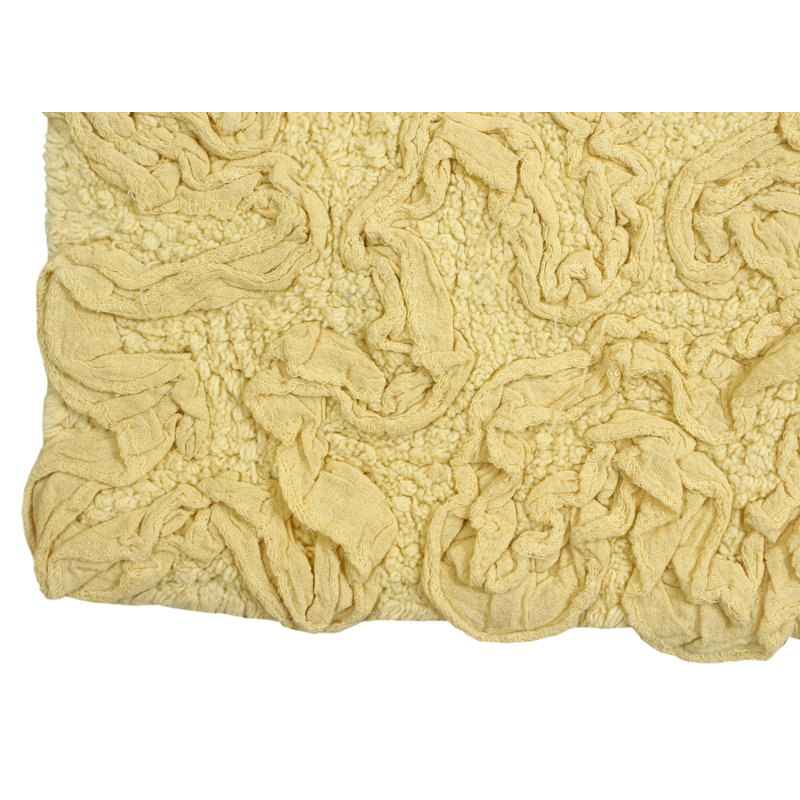 Freida Bath Rug Set, Yellow