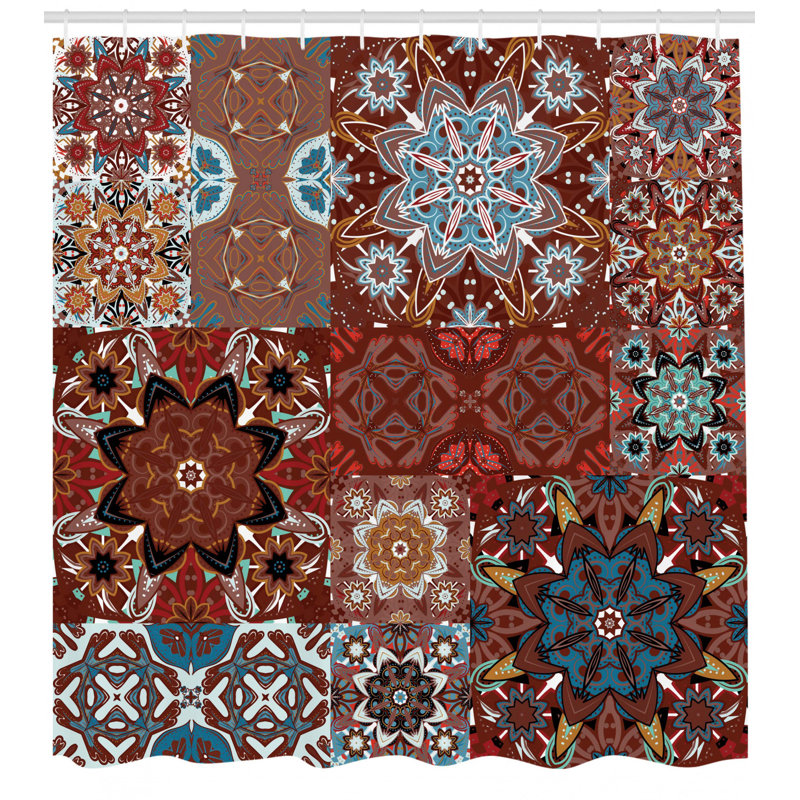 Shower Curtain with Hooks Included, 70" H x 69" W