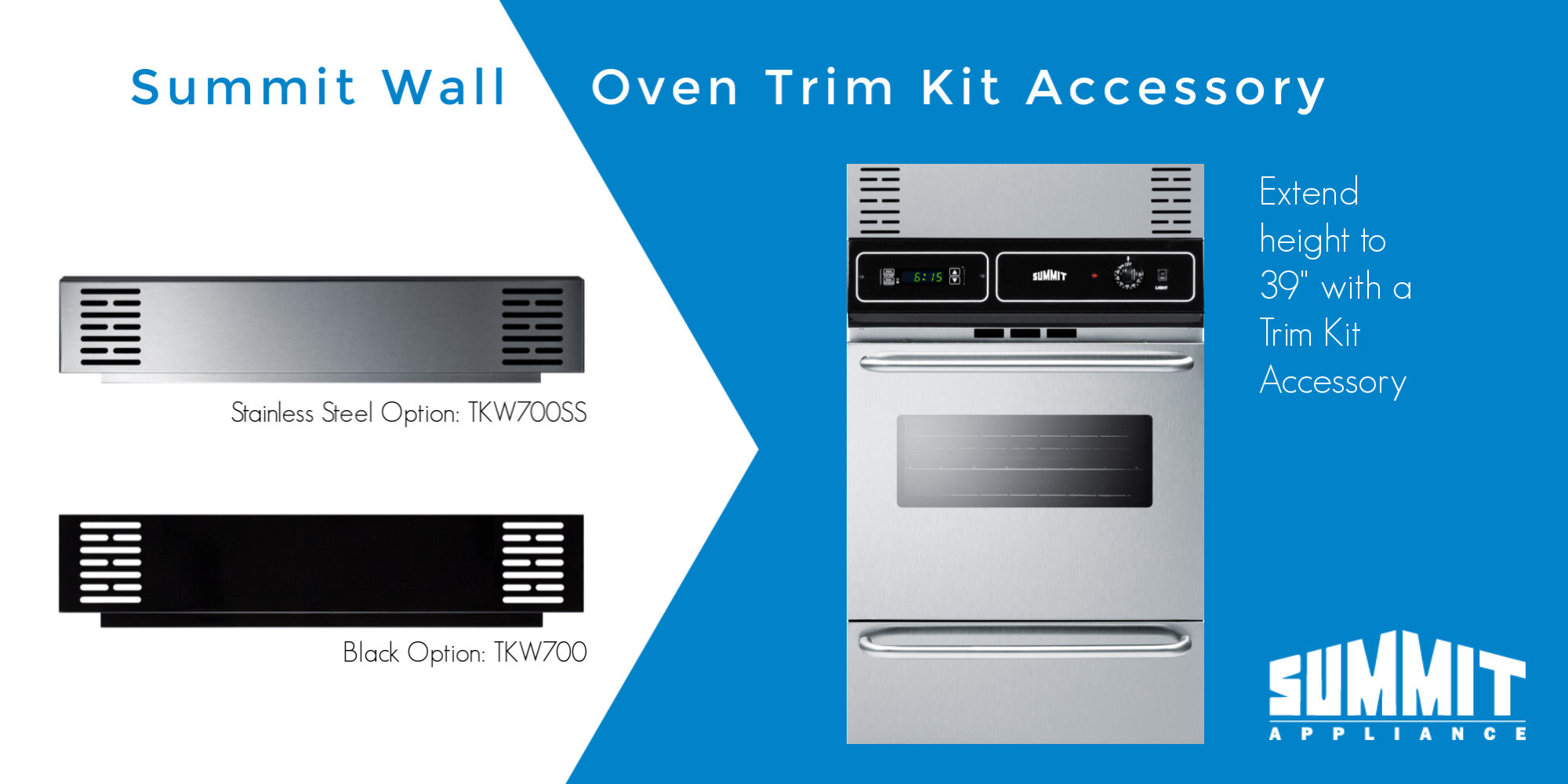 Summit Appliance 24" 2.92 Cubic Feet Gas Wall Oven Stainless Steel