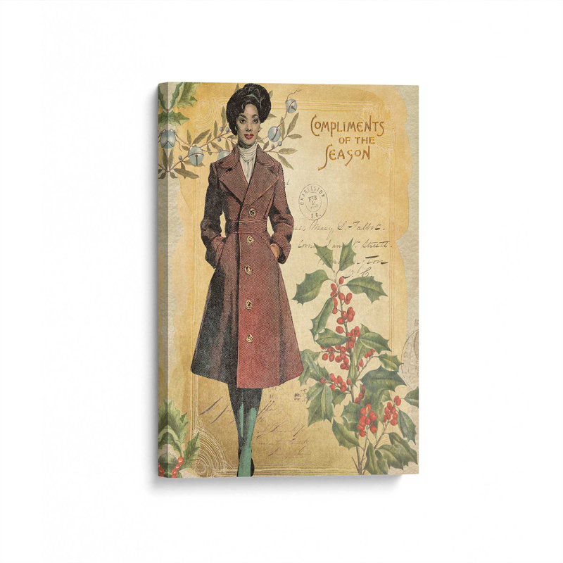 «Holiday Memories IV» par June Erica Vess, reproduction d'art sur toile, H 12 po x l 8 po