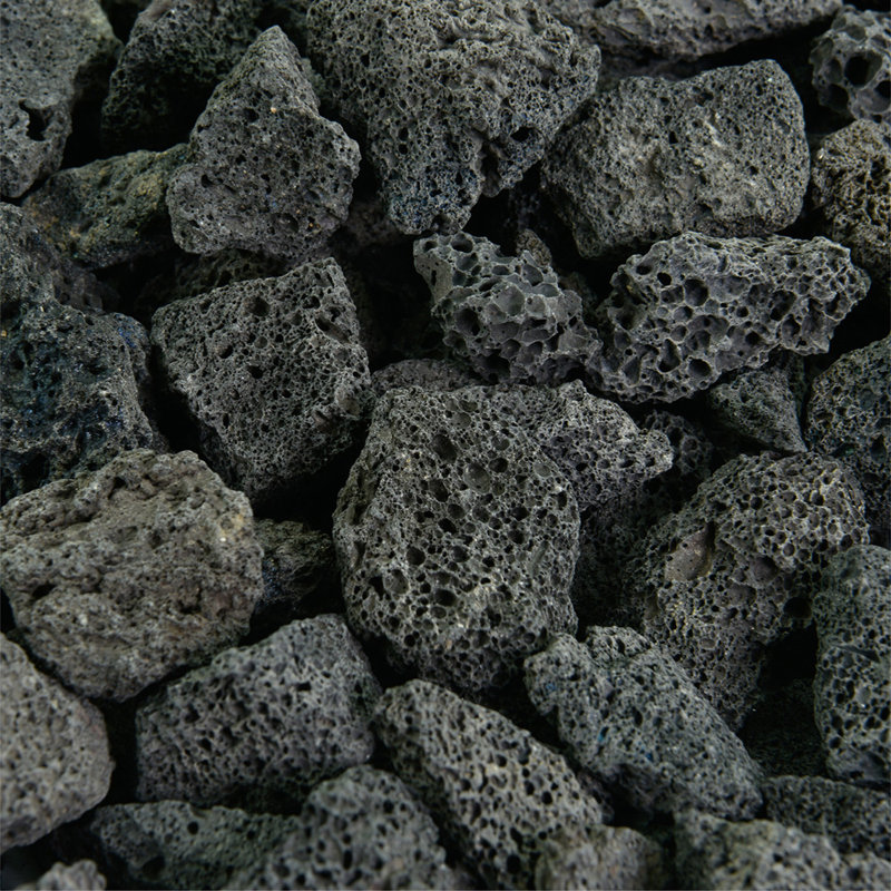 Verre de foyer Lava Rock Natural Stones, Noir, 1 po à 3 po