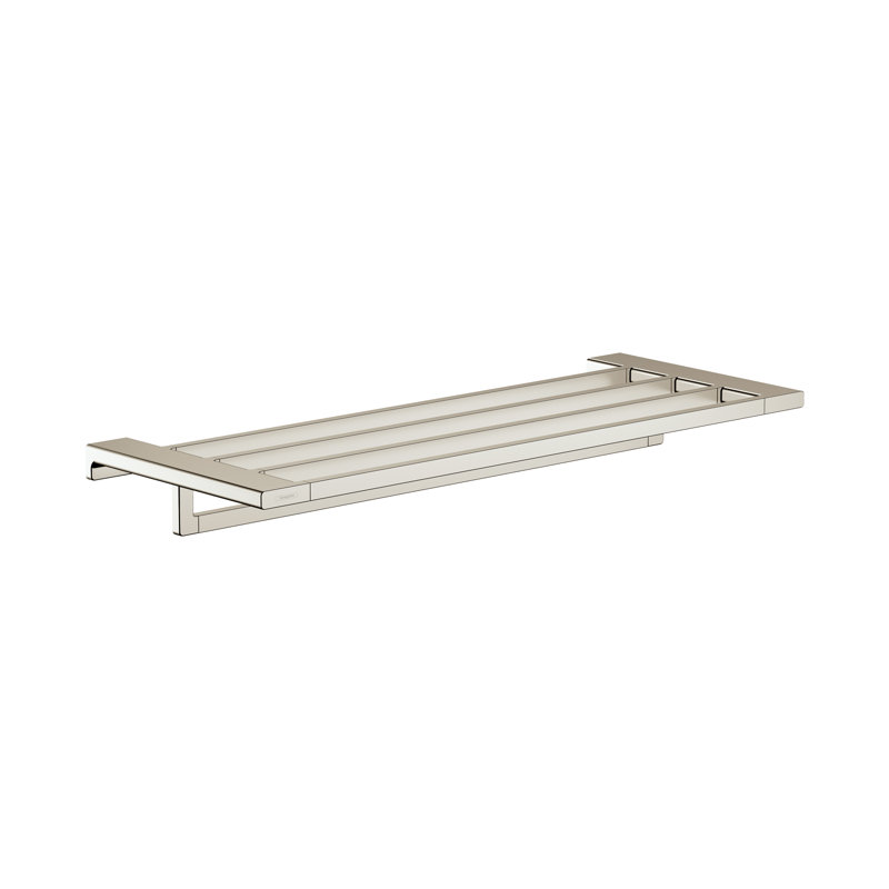 Hansgrohe AddStoris Towel Rack with Towel Holder, Polished Nickel
