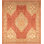 One-of-a-Kind Hand-Knotted 1900s 16'10" x 19'6" Wool Area Rug in Red/Ivory/Yellow