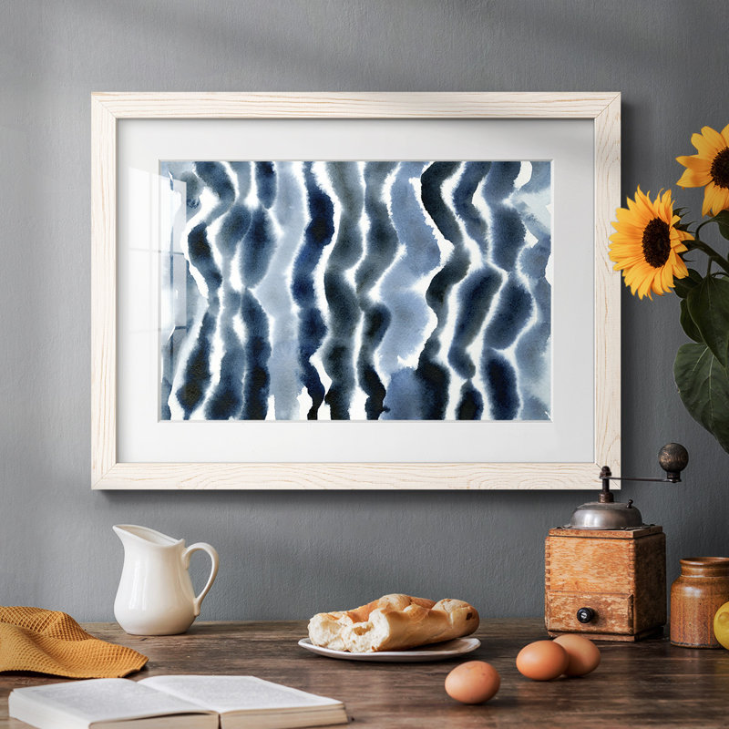 Vraie vague bleue I, Blanc, H 14 po x l 20 po x P 1,5 po