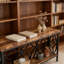 Table basse, canapé industriel, console à 2 niveaux-16592274-16592275