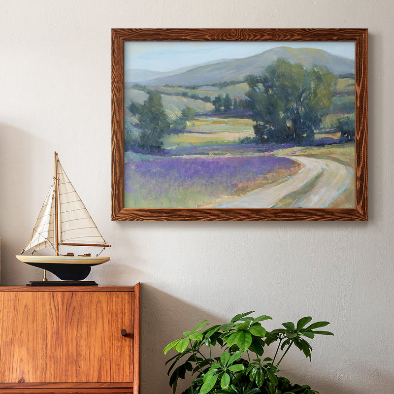 «Lavender Meadow I», reproduction d'art sur toile simple, H 28 po x l 42 po x P 1,5 po, Érable