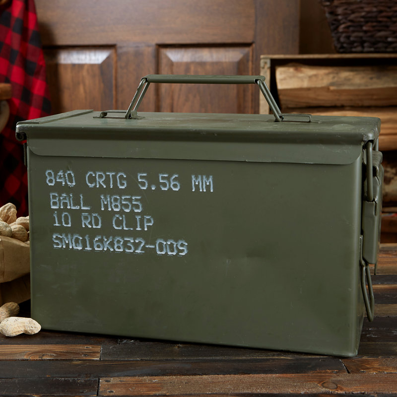 Boîte de munitions authentique personnalisée, H 6 pi x l 10 pi x P 3,5 pi, Oui