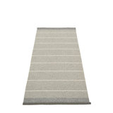 Belle Striped Area Rug in Concrete/White