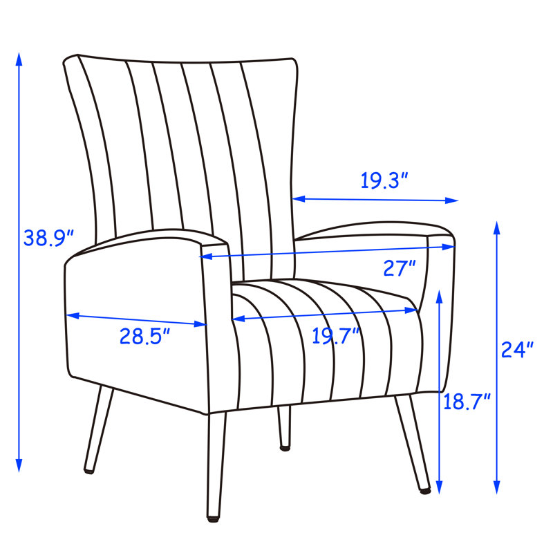 Fauteuil Edelgard, Tissu rose