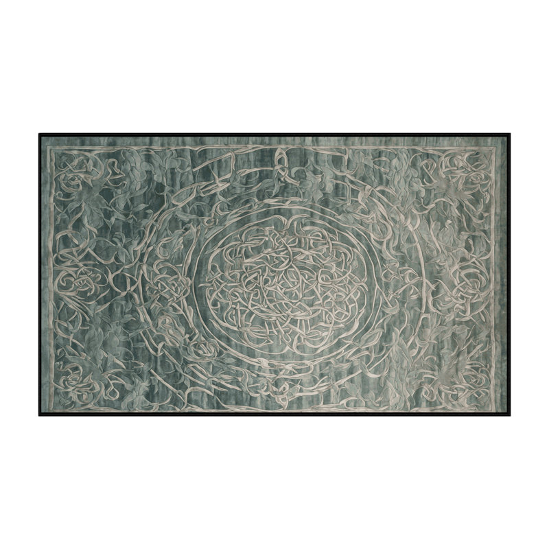 Machine Washable Gray Area Rug, Rectangle 2' x 3'